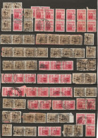 ITALY RSI Lot Of Various Hundreds Stamps Used In 1944-45 In The Provinces Of Bolzano, Vicenza And Udine - Oblitérés