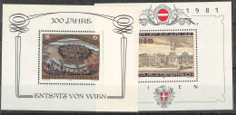 ÖSTERREICH - BLOCK 5 + 6  1981/83 **/MNH / 2076 - Blocs & Hojas