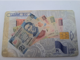 MEXICO CHIPCARD/ $ 30,-  BANKNOTES  ON CARDS/ FRONT AND BACK , LADATEL    ** 14873** - Mexico