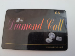 GREAT BRITAIN / 5 POUND  / DIAMOND CALL   /PREPAID/ / MONEY/COIN ON CARD/ FINE USED    **14875** - [10] Collections