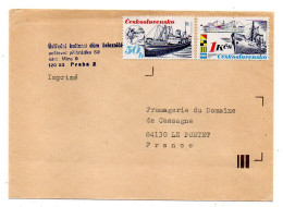 Beaux Timbres Bateaux Sur Lettre "Imprimé" De Prague Pour LE PONTET-84 ........pas De  Cachet - Schiffe