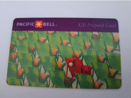 UNITED STATES USA AMERIKA / $20,- PACIFIC BELL / HAPPY HOLIDAYS/ OLDER CARD  / USED  **14880** - Amerivox