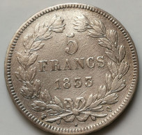 5 Fr Louis Philippe 1833 Q - 5 Francs