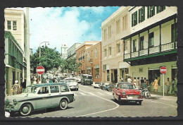 BERMUDES. Carte Postale écrite. Reid Street Hamilton. - Bermuda