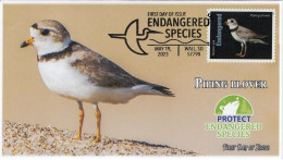 USA 2023 Piping Plover, Endangered Species, Bird,Pictorial Postmark, FDC Cover (**) - Covers & Documents