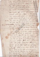 Oudenaken/Sint-Laureins-Berchem/Halle - Manuscript - ± 1790 - Geld In De Pastorij (V2659) - Manuscripts