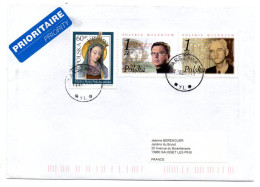 Pologne-2003-lettre De WARSZAWA Pour SAUSSET LES PINS-13(France)..beaux Timbres.....cachet - Covers & Documents