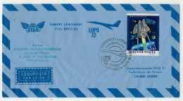 Hongrie // Poste Aérienne // Vol Spécial LUPO 72 Budapest-Luzern (Suisse) - Storia Postale