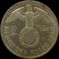 LaZooRo: Germany 2 Mark 1939 J XF / UNC Paul - Silver - 2 Reichsmark