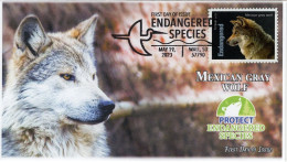 USA 2023 Mexican Gray Wolf , Endangered Species, Animal, Pictorial Postmark, FDC Cover (**) - Covers & Documents