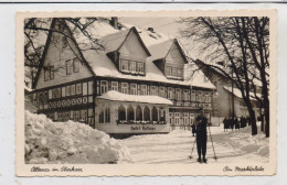 3396 ALTENAU, Hotel Rathaus Im Schnee, 1955 - Altenau