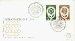 Niederlande / Netherland - Mi-Nr 827/828 FDC (K1818) - 1964