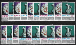 1976 - -  TURKISH  STAMPS - UMM  EUROPA - SET OF 10 STAMPS - 1976