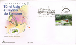 51352. Carta F.D.C. MADRID 2003. Inauguracion Tunel Puerto De SOMPORT - Lettres & Documents