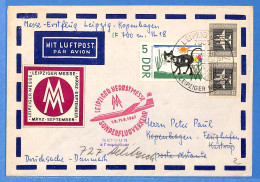 Allemagne DDR 1957 Lettre Par Avion De Leipzig (G22011) - Storia Postale