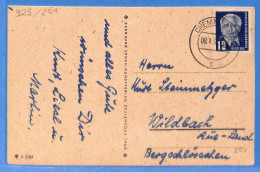 Allemagne DDR 1951 Carte Postale De Chemnitz (G22017) - Covers & Documents