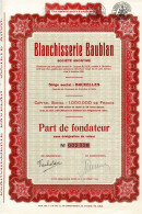 Titre De 1941 - Blanchisserie Baublan - Titre Régularisé Après Le 06/10/1944 - - Industrie