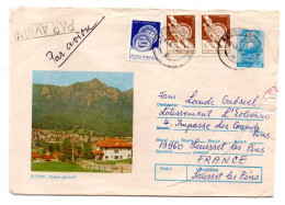 Roumanie--entier Postal Enveloppe Illustrée " BUSTENI " Complément En Timbres --pour SAUSSET LES BAINS-13 (France) - Postwaardestukken