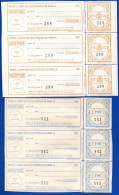 1627.FRANCE PARIS PARCEL POST 2 & 2.90 FR.IN MNH STRIPS OF 3 - Andere & Zonder Classificatie