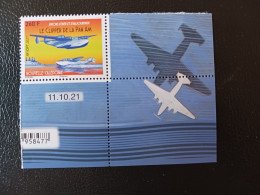 Caledonia 2021 Caledonie Avion LE CLIPPER PAN AM Aviation Seaplane Hydravion 1v Mnh CORNER DATE - Ungebraucht