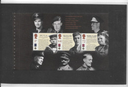 GB    WW1  -  1917/2017   Pane  VICTORIA CROSS WINNERS PART 1 _  Ex Prestige Book   - See Scan - Unused Stamps