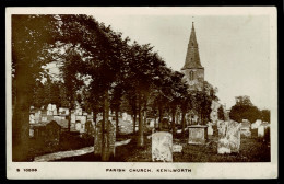 Ref 1623 - 1913 Real Photo Postcard - Kenilworth Parish Church - Warwickshire - Andere & Zonder Classificatie