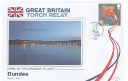 2012 Ltd Edn DUNDEE OLYMPICS TORCH Relay COVER London OLYMPIC GAMES Sport WRESTLING Stamps GB - Wrestling