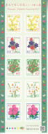 2020 Japan Hospitality Flowers Series (15) Complete Sheet Of 10 MNH @ BELOW FACE VALUE - Nuovi