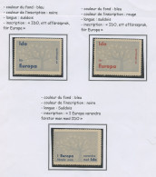 France - Frankreich érinnophilie 1962 Y&T N°V(5a à 5c) - Michel N°ZF(?) *** - IDO Bleu - Briefmarkenmessen