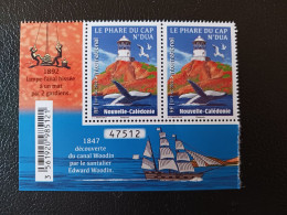 Caledonia 2022 Caledonie Lighthouse CAP N'DUA Phare Leuchtturm Faro 2v Mnh PAIRE NUMBER 47512 - Unused Stamps