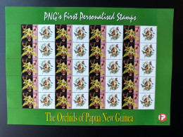 Papua New Guinea PNG 2007 Mi. 1244 Personalized Birds Oiseaux Vögel Faune Fauna Orchids Flowers - Orchidee