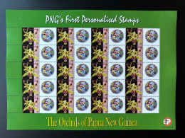 Papua New Guinea PNG 2007 Mi. 1244 Personalized Drapeaux Fahnen Flags Orchids Flowers - Postzegels