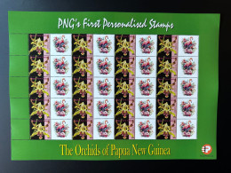 Papua New Guinea PNG 2007 Mi. 1244 Personalized Bird Vogel Oiseau Flamingo Flamant Orchids Flowers - Orchidee