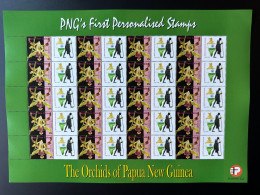 Papua New Guinea PNG 2007 Mi. 1244 Personalized Mohandas Mahatma Gandhi India Inde Orchids Flowers - Mahatma Gandhi