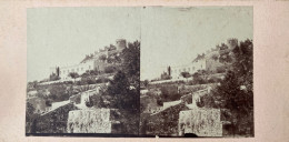 Hyères - Photo Ancienne Stéréo - Vue Sur Le Vieux Château - Hyeres