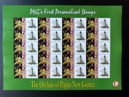 Papua New Guinea PNG 2007 Mi. 1244 Personalized Phare Leuchtturm Lighthouse Orchids Flowers - Orchids