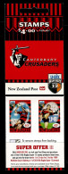 Ref 1624 - New Zealand $4 Stamp Booklet - Crusaders Rugby 12's Containing 10 X 40c - Cuadernillos