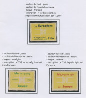 France - Frankreich érinnophilie 1963 Y&T N°V(2a à 2e) - Michel N°ZF(?) *** - IDO Jaune - Briefmarkenmessen