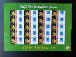 Papua New Guinea PNG 2007 Mi. 1244 Personalized Athens 2004 Olympic Games Jeux Olympiques Olympia Athen Orchids Flowers - Papoea-Nieuw-Guinea