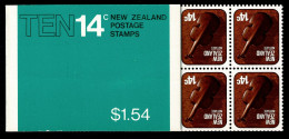 Ref 1624 - New Zealand $1.54 Stamp Booklet - Containing 10 X 14c Kotiate - Postzegelboekjes