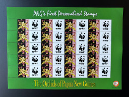 Papua New Guinea PNG 2007 Mi. 1244 Personalized WWF World Wide Fund For Nature Panda Faune Fauna Orchids Flowers - Papouasie-Nouvelle-Guinée