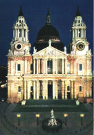 LONDON, ST. PAUL'S CATHEDRAL, WEST FRONT BY NIGHT, UNITED KINGDOM - St. Paul's Cathedral