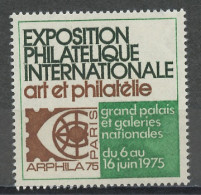 France - Frankreich érinnophilie 1975 Y&T N°V(1) - Michel N°ZF(?) *** - Arphila 75 - Esposizioni Filateliche