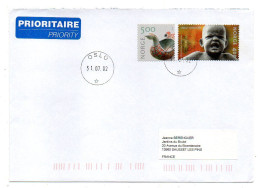 Norvège -2002-- OSLO Pour SAUSSET LES BAINS-13 (France).. Beaux Timbres .......cachet - Cartas & Documentos