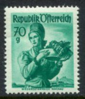 AUSTRIA 1948 Costumes Definitive 70 G .MNH / **.  Michel 906 - Neufs