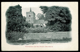 Ref 1624 - Early Postcard - Birlingham Chuch & Old Stocks Near Pershore Worcestershire - Pershore