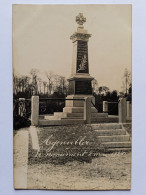 80 - Somme - Agenvillers , Le Monument 8 Mai 1921, Carte Photo , Monument Aux Morts - Nouvion