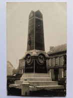 80 - Somme - Domqueur - Plouy  , Le Monument Aux Morts, Carte Photo - Nouvion