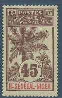 HT-SENEGAL ET NIGER N° 12 NEUF* TRACE DE CHARNIERE Très Bon Centrage  / Hinge / MH - Unused Stamps