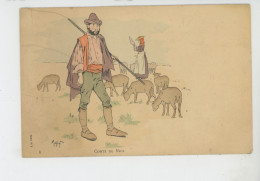 Illustrateur H. MORIN - Jolie Carte Fantaisie Berger Avec Moutons "COMTÉ DE NICE " - Morin, Henri